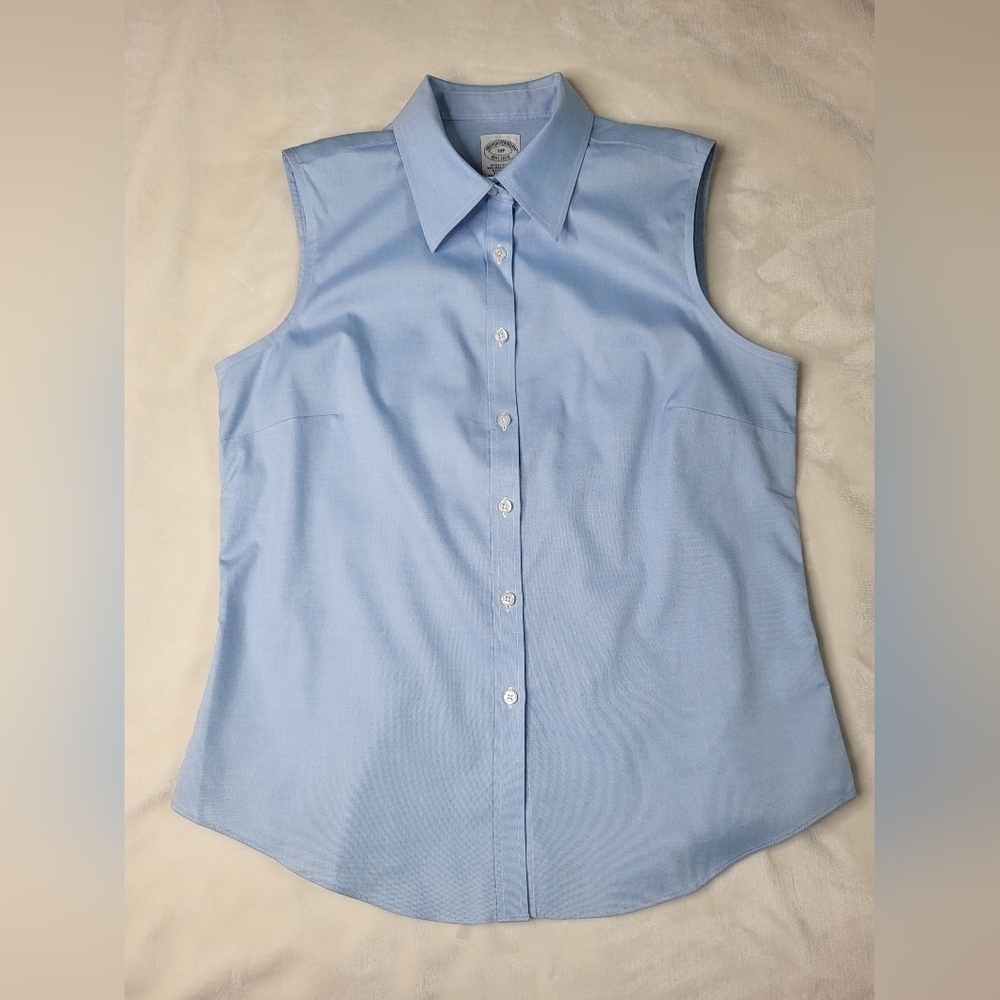 Brooks Brothers Sleeveless Cotton Dress Shirt. Size 10P